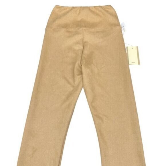Aritzia Wilfred Free Daria Faux Suede Leggings In Tannin Size Small - Picture 6 of 6